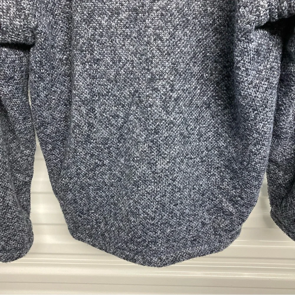 Orvis Heathered Blue Zip-Up Sweater - Picture 13 of 13
